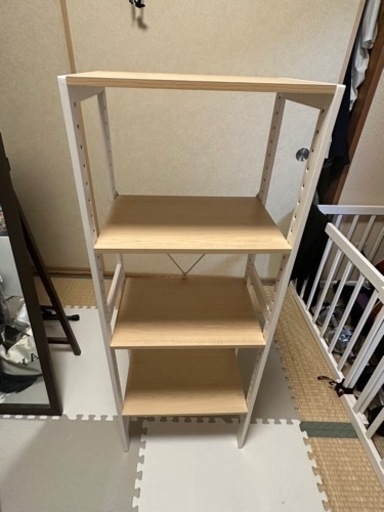 4段コンパクトの収納棚