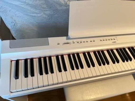 【電子ピアノ】YAMAHA p-125WH、専用スタンド、ペダルユニット、椅子