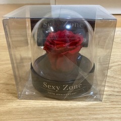 SexyZone 10周年記念　プリザーブドフラワーとシール