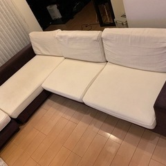 ARMONIA(アルモニア)の3人掛けカウチソファー+オットマン