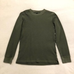 ユニクロ　ワッフルクルーネックT(長袖)
