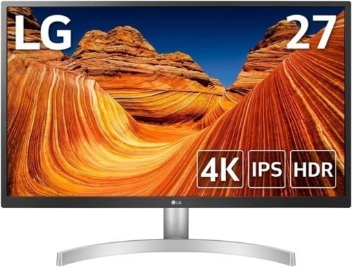 LG モニター ディスプレイ 27UL500-W 27インチ/4K/HDR(標準輝度:300cd/㎡)/IPS非光沢/HDMI×2、DisplayPort/FreeSync/ブルーライト低減