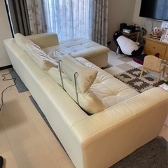 本革カウチソファ（ダブルライン3RC革WC）