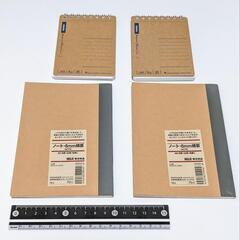 無印 ミニノート2冊 + メモ帳2冊