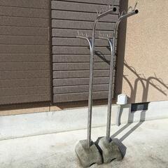 物干し台　ステンレス　コンクリート土台