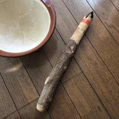 すり鉢　山椒の木のすりこぎ棒の画像