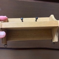 【ミニ棚　小物の飾りに　フック付き】無料の画像