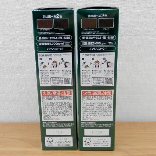新品 利尻炭酸カラーシャンプー ダークブラウン 180g 2本セット シャンプー 染毛料 養毛料 白髪用 利尻昆布 札幌 西区 西野