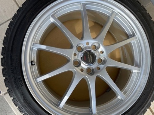 スタッドレスタイヤ付　17インチアルミホイール　215/45/17 PCD100 美品　4本セット