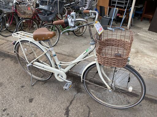 リサイクルショップどりーむ天保山店　No.567　自転車　26インチ　LEDオートライト付き！カゴ付き！