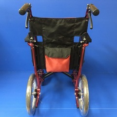 介助式車いす 標準型 超軽量コンパクトタイプ PMS-2R レッド 車