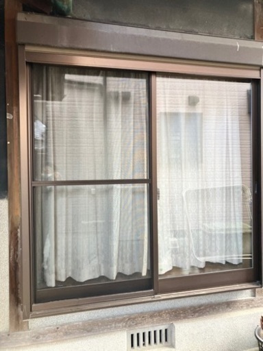 ⭕️【リフォーム用】アルミサッシ二重ガラス　シャッター付き　母屋解体の為整理してます