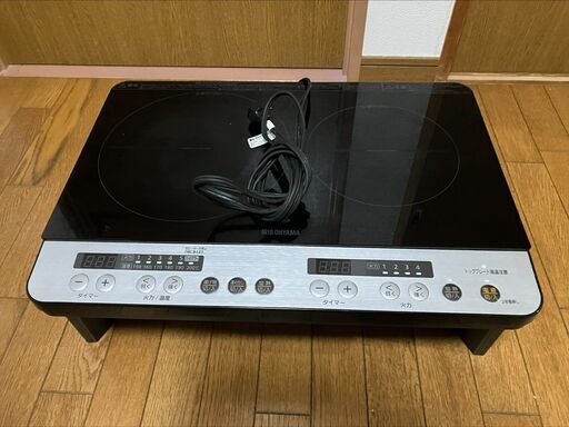 IRISOYAMA アイリスオーヤマ 2口IHコンロ IHK-W12S-B