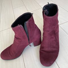 中古 H&M ブーツ 38 ワインレッド