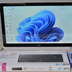 一体型パソコン 最新Windows11+office DELL Inspiron 22-3264 Core i3-7100U 爆速SSD512GB メモリ8GB 21.5インチ ブルーレイ タッチパネル