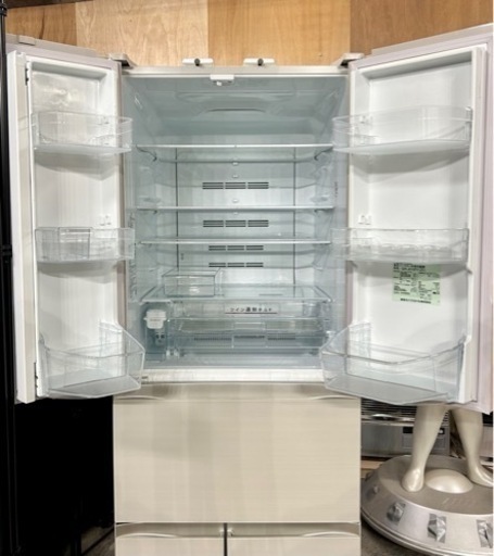札幌引取り歓迎 訳あり品 16年製 東芝 508L 6ドア冷蔵庫 GR-J510FV マジック大容量 
