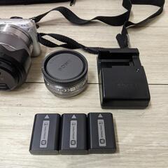 SONY ミラーレス一眼 α NEX-C3 シルバー　充電器　バッテリー　ほか SONY ミラーレス一眼 α NEX-C3 シルバー 充電器 バッテリー ほか