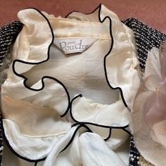 卒業式•入学式✨お尻が隠れて🧡あったかいカジュアル服Mサイズ🎩可愛いブラウス付けました🧡ｺｻｰｼﾞｭ付きの画像