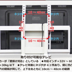 テレビ壁掛けスタンドの画像