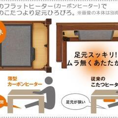ニトリ　こたつ　フラットヒーター　白色　使用１年の画像