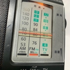 昭和レトロ【SONY】AM/FM/TV 3バンドラジオ の画像
