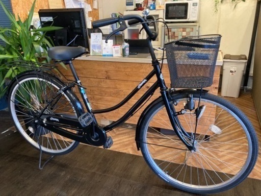 【後輪タイヤ新品！】26インチ自転車　黒