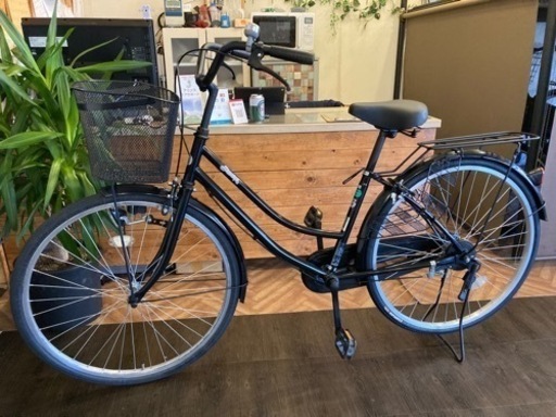 【後輪タイヤ新品！】26インチ自転車　黒