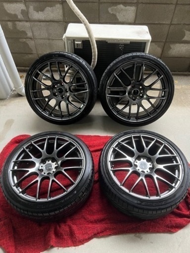 まだ募集中です！work M8R 19インチ 8.5J 5穴　PCD114.3 ＋45 245/35/19 タイヤホイール4本セット