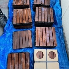 IKEA フロアデッキ屋外用　RUNNENルッネン　ブラウン　イケアの画像