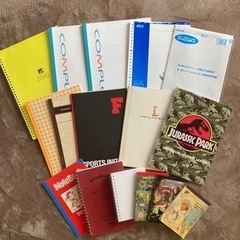 ディズニークリップ、その他文房具いろいろ　ノート、メモ帳などの画像
