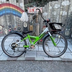 【3139】子供車　ブリヂストン　24インチ　8,300円（防犯・税込）