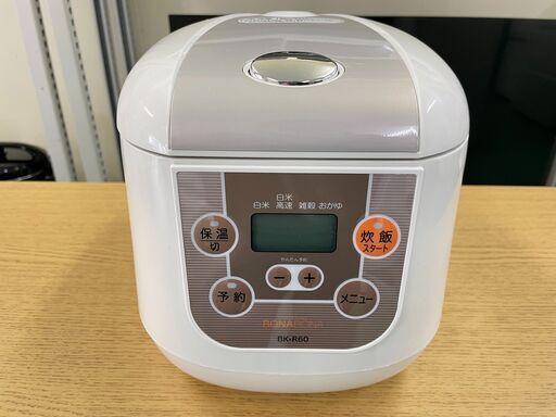 【3.5合炊き】新生活 マイコン式炊飯器 2018年 BK-R60-WH 一人暮らし キッチン家電 福島 郡山市 a