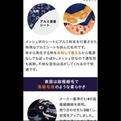 ❤️決定❤️🍀中古🍀モリリン 蓄熱効果抜群❗️吸水・速乾性のある 2枚合わせ毛布🍀の画像