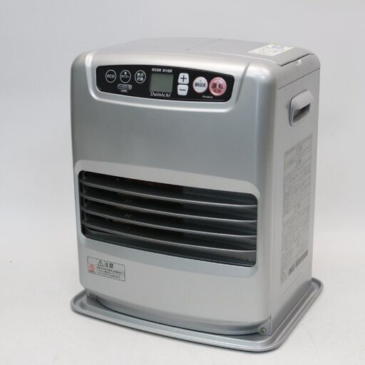 376)【美品】ダイニチ 石油ファンヒーター ブルーヒーター 木造9畳まで コンクリート12畳まで FW-3221S 2021年製 シルバー DAINICHI