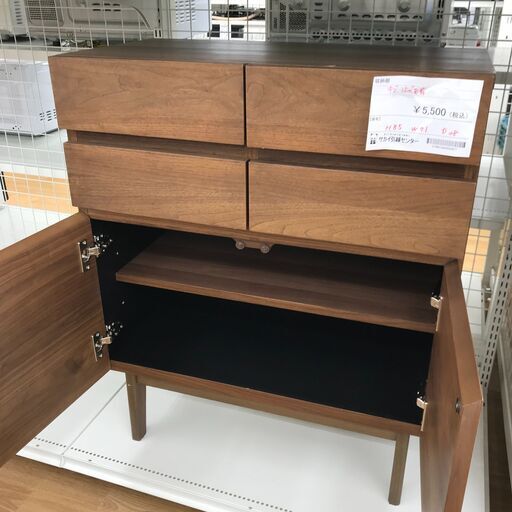 ★ジモティ割あり★ ISSEIKI 収納棚 茶 H85×W71×D38 クリーニング済み KJ1322