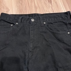 【79サイズ】黒のボトムス、スラックスの画像