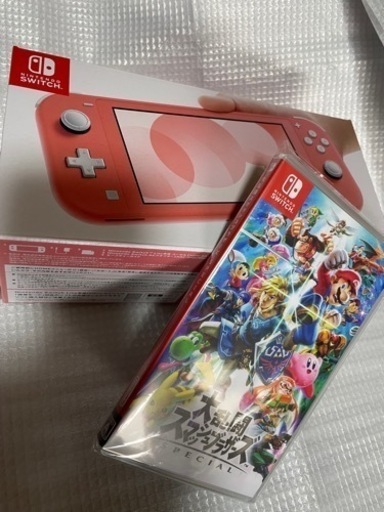 任天堂Switch ライト　新品、未開封＋大乱闘スマブラ