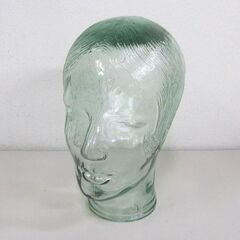 スペイン製 ヘッド 女性形 ヴィンテージガラス製 シールあり 髪あり