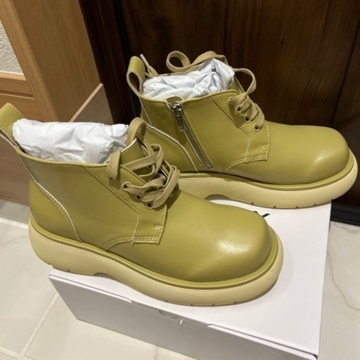 【新品moussy】VOLUME SOLE PLAIN シューズ　23.5