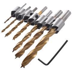 7本セット 面取りカッター HSS 皿穴ドリルビット 皿取り　錐ドリルの画像