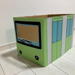 段ボールで作ったなりきり電車