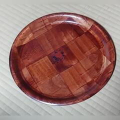 伊豆大島　木工　お盆　直径27cm　未使用