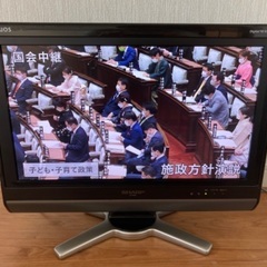 テレビ　AQUOS シャープ