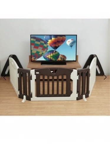 日本育児　キッズパーテーション　キッズランド2way（ショコラ）状態良