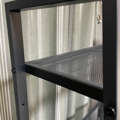 IKEA シェルフ　棚　ダークグレーの画像