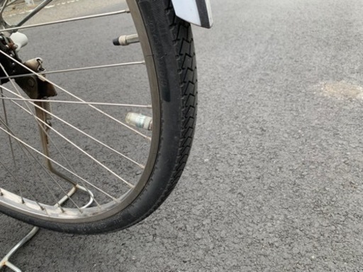 ヤマハ　電動自転車　26インチ　バッテリー　8.7Ah 青