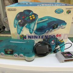 ★超激安★NINTENDO64本体 クリアブルー★ゼルダの伝説 ...