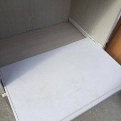 ニトリ　レンジ台　ホワイト　キッチンボードの画像