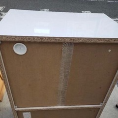 ニトリ　レンジ台　ホワイト　キッチンボードの画像