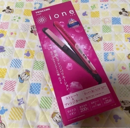 新品・TESCOM☆マイナスイオンヘアーアイロン